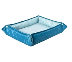 Dehner Lieblinge Mehr Transport & Unterwegs|Hundedecken - 2in1-Kühlmatte Serenity, rechteckig, blau, ca. B73,5/H4/T63 cm Hellblau