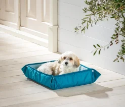 Dehner Lieblinge Mehr Transport & Unterwegs|Hundedecken - 2in1-Kühlmatte Serenity, rechteckig, blau, ca. B73,5/H4/T63 cm Hellblau