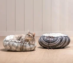 Dehner Lieblinge Hundebetten & Körbe|Katzenbetten & Katzenkissen > 2in1 Kuschelbett Hilma, rund, ca. Ø35/H20 cm