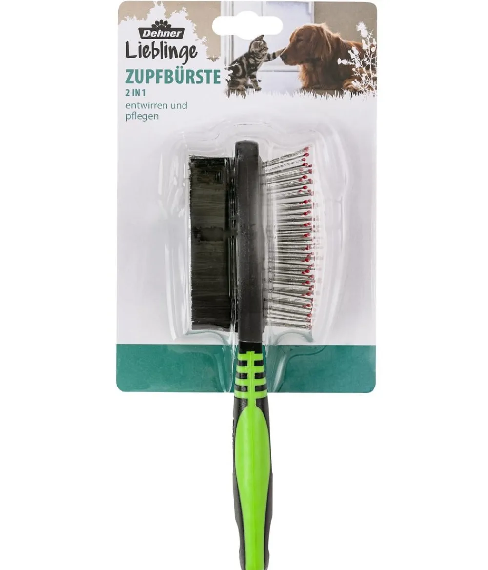 Dehner Lieblinge Katzenpflege|Hundepflege & Hygiene - 2in1 Zupfbürste