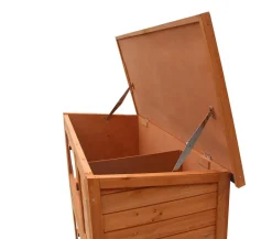 Dehner Lieblinge Kaninchenstall Original mit Wärmedämmung, ca. B114/H116/T57 cm Hellbraun