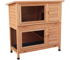 Dehner Lieblinge Kaninchenstall & Hasenstall - Kaninchenstall Original, ca. B114/H116/T57 cm Hellbraun