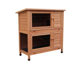 Dehner Lieblinge Kaninchenstall & Hasenstall - Kaninchenstall Original, ca. B114/H116/T57 cm Hellbraun