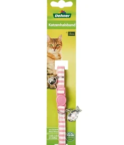 Dehner Lieblinge Mehr Katzenzubehör - Katzenhalsband Mellow Strips Rosa