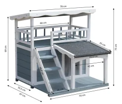 Dehner Lieblinge Katzenhaus Maison, ca. B78/H75/T73 cm Sale