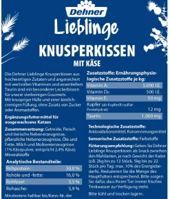 Dehner Lieblinge Katzenleckerlies & Getränke > Katzensnack Knusperkissen, 60 g