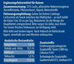 Dehner Lieblinge Katzenleckerlies & Getränke - Katzensnack Lachscreme, 75 g