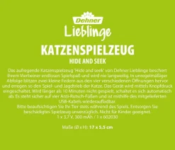 Dehner Lieblinge Katzenspielzeug Hide and Seek, ca. Ø17/H5,5 cm Weiß Discount