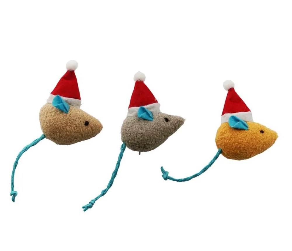 Dehner Lieblinge Katzenspielzeug > Katzenspielzeug Holday Mice, 3er-Set