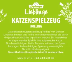 Dehner Lieblinge Katzenspielzeug > Katzenspielzeug Rolling, ca. B5,9/H4,9/T36 cm