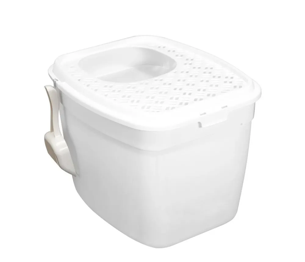 Dehner Lieblinge Katzenklo - Katzentoilette Kimmy, ca. B44/H40,7/T54 cm Weiß