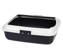 Dehner Lieblinge Katzenklo - Katzentoilette Tobi, ca. B50/H16/T40 cm Grau