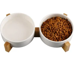 Dehner Lieblinge Keramiknapf-Set, creme, 2 x 700 ml Hot