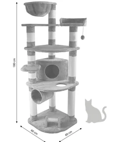 Dehner Lieblinge Kratzbäume & Kratzmöbel > Kratzbaum Edda, ca. B60/H180/T60 cm