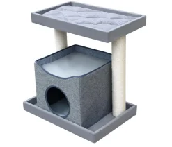 Dehner Lieblinge Kratzbaum Millie, ca. B64/H66/T44 cm Grau Outlet