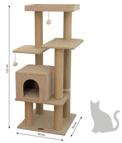 Dehner Lieblinge Kratzbäume & Kratzmöbel > Kratzbaum Nele, ca. B50/H122/T50 cm
