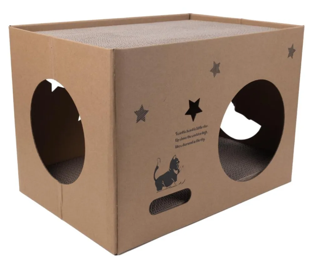 Dehner Lieblinge Kratzpappe Leano, ca. B43/H30/T30 cm Braun Sale