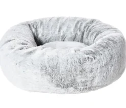 Dehner Lieblinge Kuschelbett Tender, rund, grau Hellgrau New