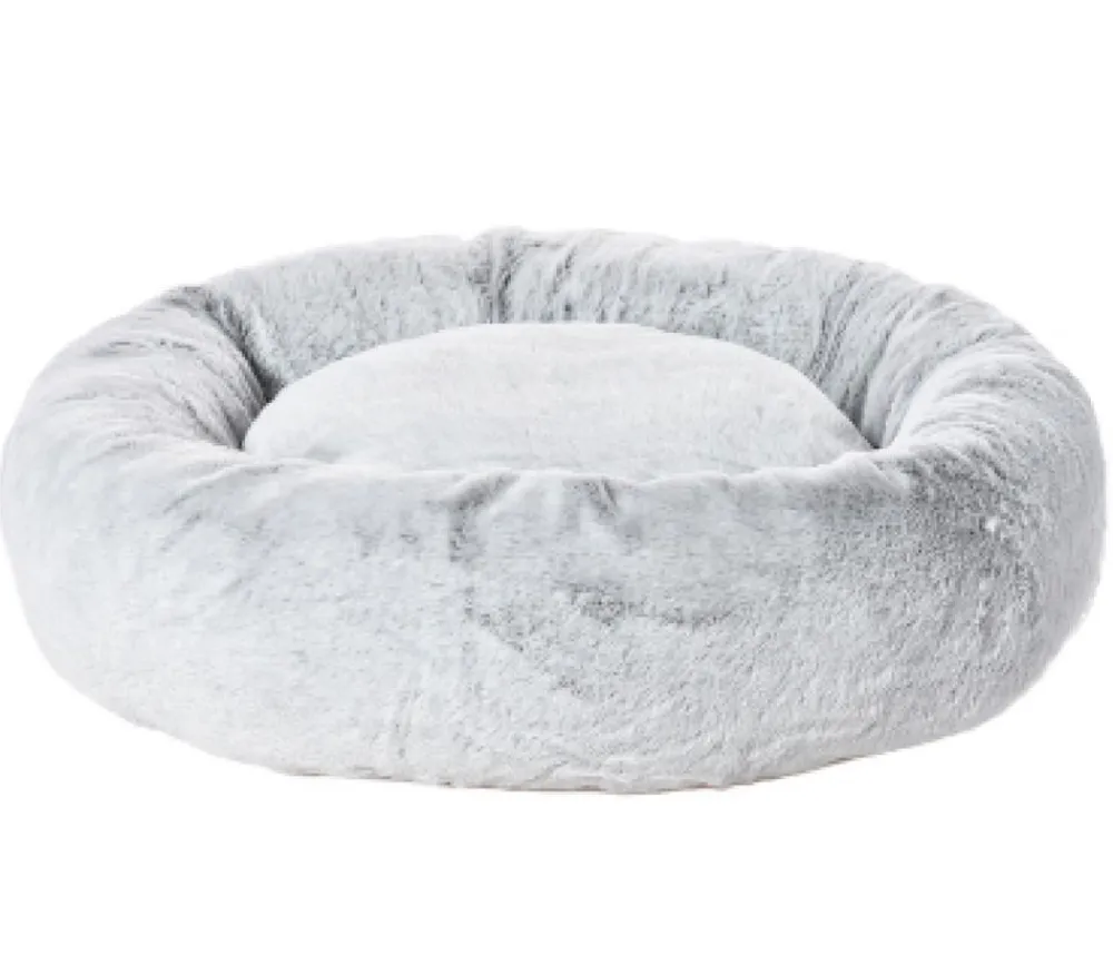 Dehner Lieblinge Hundebetten & Körbe|Katzenbetten & Katzenkissen - Kuschelbett Tender, rund, grau Hellgrau