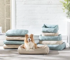 Dehner Lieblinge Hundebetten & Körbe|Katzenbetten & Katzenkissen - Kuchebett Nevada, ova, Grau