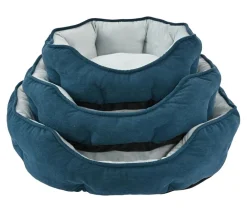 Dehner Lieblinge Hundebetten & Körbe|Katzenbetten & Katzenkissen - Kuchebett Pitch, ova, Blau