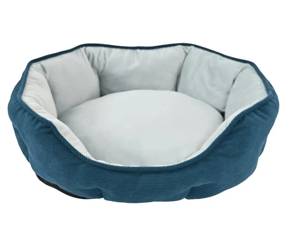 Dehner Lieblinge Hundebetten & Körbe|Katzenbetten & Katzenkissen - Kuchebett Pitch, ova, Blau