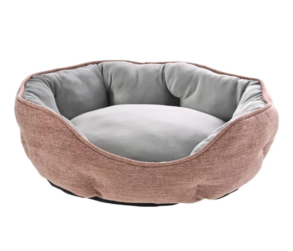 Dehner Lieblinge Kuchelbett Linette, oval, alt Rosa New