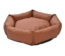 Dehner Lieblinge Hundebetten & Körbe|Katzenbetten & Katzenkissen - Kuschelbett Cora, rund, , ca. B75/H19/T75 cm Braun