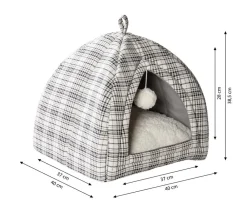Dehner Lieblinge Kuschelhöhle Hilma, quadratisch, ca. B40/H38,5/T40 cm Outlet
