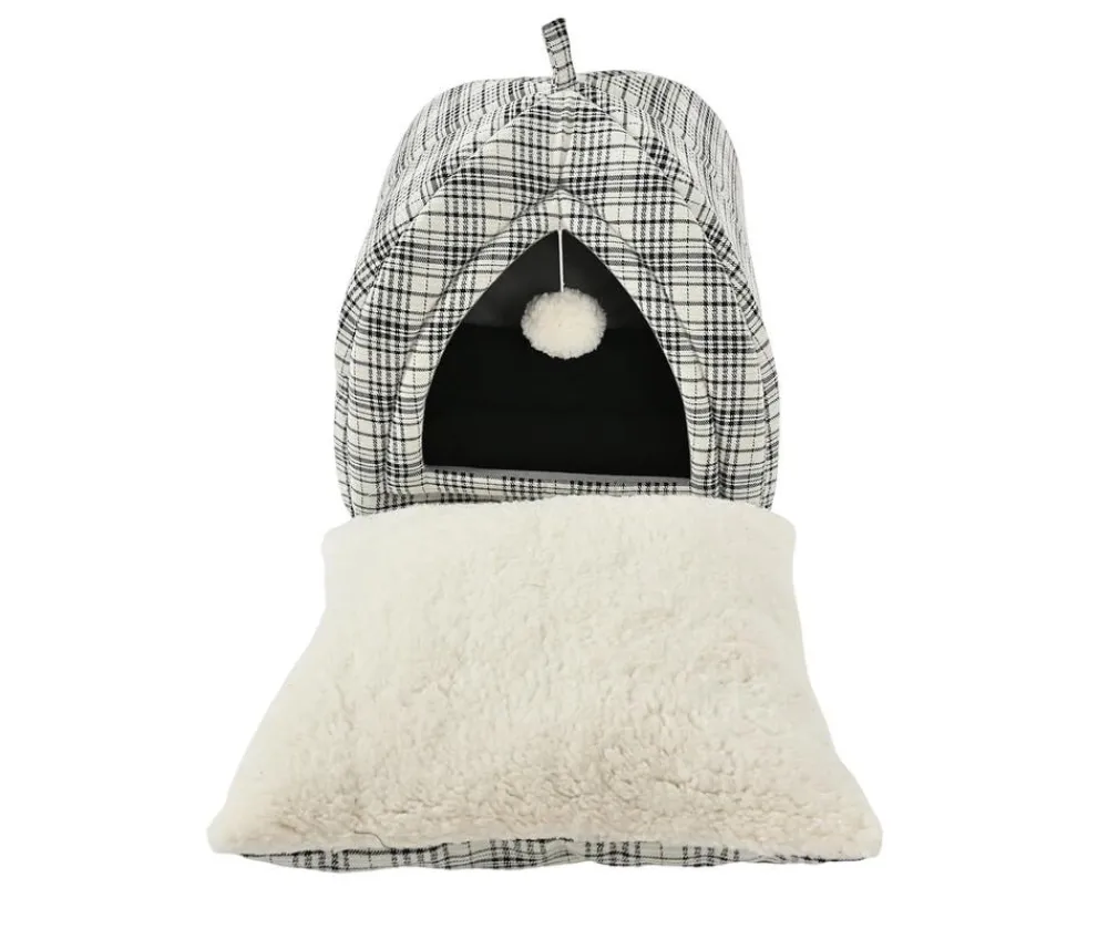 Dehner Lieblinge Kuschelhöhle Hilma, quadratisch, ca. B40/H38,5/T40 cm Outlet