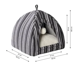 Dehner Lieblinge Katzenhöhlen|Hundebetten & Körbe - Kuschelhöhle Alva, quadratisch, ca. B40/H38,5/T40 cm