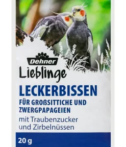 Dehner Lieblinge Vogelfutter & Snacks > Leckerbissen für Großsittiche und Zwergpapageien, 20 g