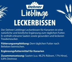 Dehner Lieblinge Vogelfutter & Snacks > Leckerbissen für Kanarien, 20 g