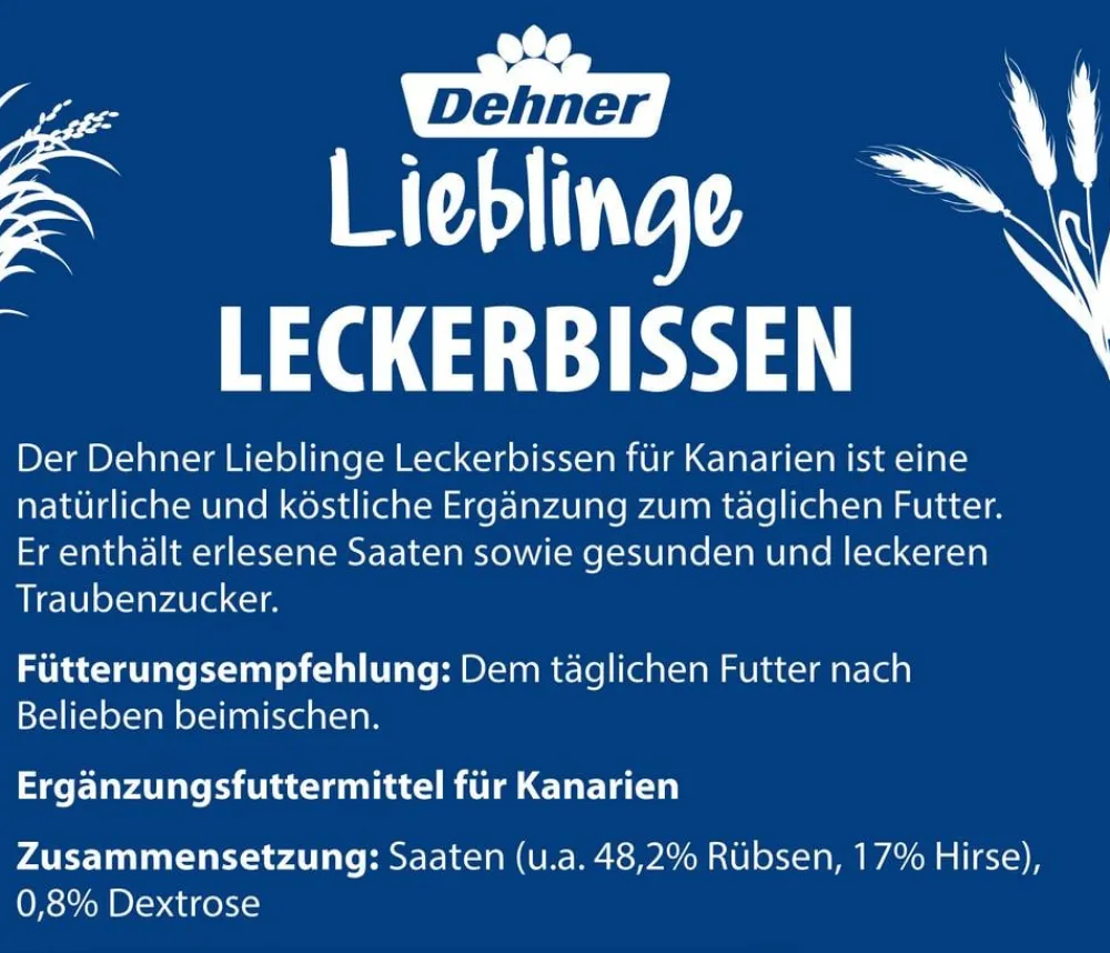 Dehner Lieblinge Vogelfutter & Snacks > Leckerbissen für Kanarien, 20 g