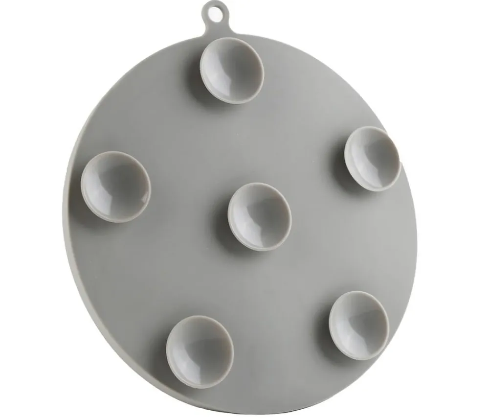 Dehner Lieblinge Hundenäpfe & Tränken|Katzennäpfe & Tränken - Leckmatte Jack, , ca. Ø18/H1,6 cm Grau