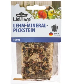 Dehner Lieblinge Vogelfutter & Snacks > Lehm-Mineral-Pickstein Gemüse, 100 g