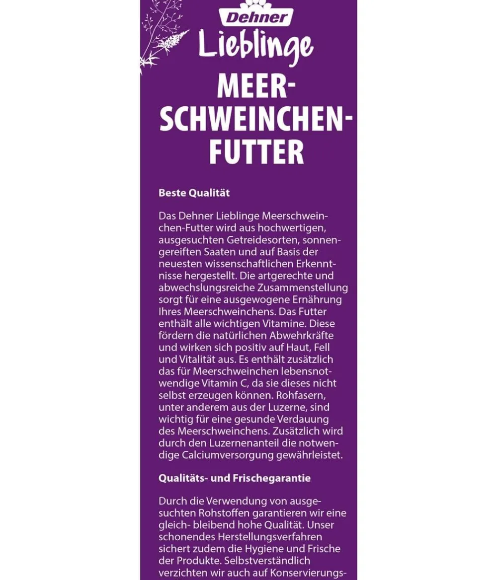 Dehner Lieblinge Kleintierfutter > Meerschweinchen-Futter