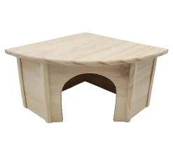Dehner Lieblinge Mehr Kleintierbedarf - Nager-Eckhaus Purzel, B42,5/H19/T30,5 cm Natur