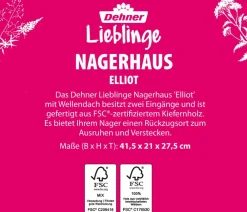 Dehner Lieblinge Mehr Kleintierbedarf > Nagerhaus Elliot, ca. B41,5/H21/T27,5 cm