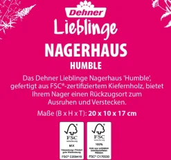 Dehner Lieblinge Mehr Kleintierbedarf > Nagerhaus Humble, ca. B20/H10/T17 cm