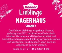 Dehner Lieblinge Mehr Kleintierbedarf - Nagerhaus Shanty, ca. B15/H12/T14 cm