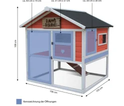 Dehner Lieblinge Nagerheim Castel, , ca. B106/H108/T103 cm Apricot