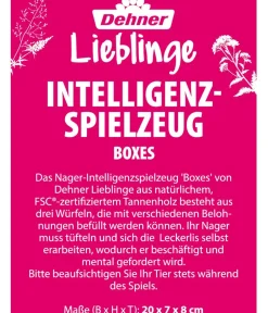 Dehner Lieblinge Nagerspielzeug - Nager-Intelligenzspielzeug Boxes, ca. B20/H7/T8 cm