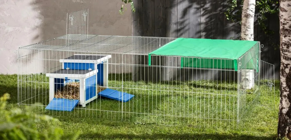 Dehner Lieblinge Mehr Kleintierbedarf - Nagerschlafhaus Teatro, blau, ca. B70/H45/T43 cm Türkis