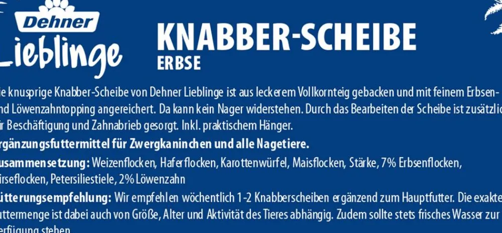 Dehner Lieblinge Nagersnack Knabber-Scheibe, 100 g Sale