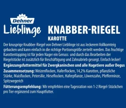 Dehner Lieblinge Nagersnacks - Nagersnack Knabber-Riegel, 100 g