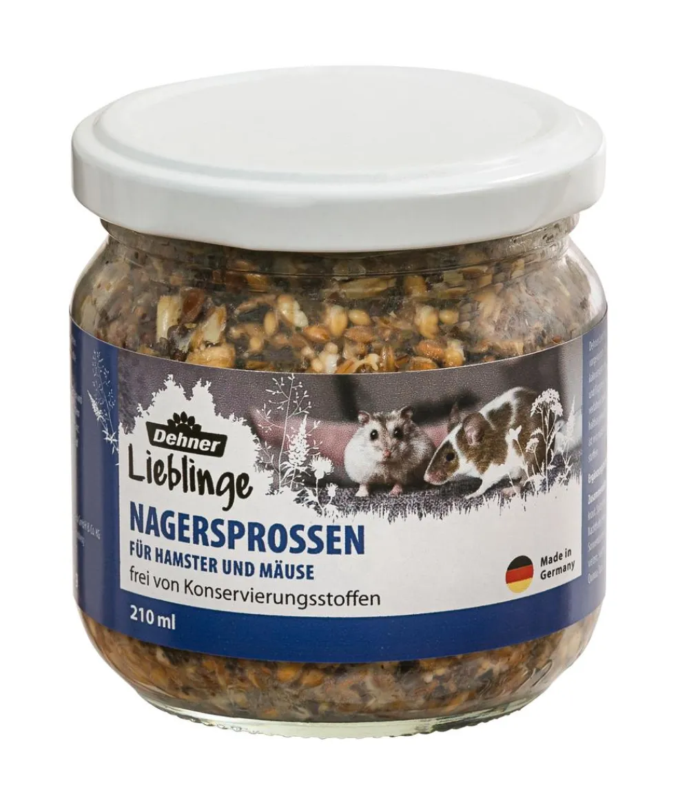 Dehner Lieblinge Nagersnacks - Nagersprossen für Hamster & Mäuse, 210 ml