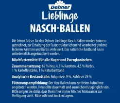 Dehner Lieblinge Nagerspielzeug|Heu > Nasch-Ballen mit Gemüse, 100 g