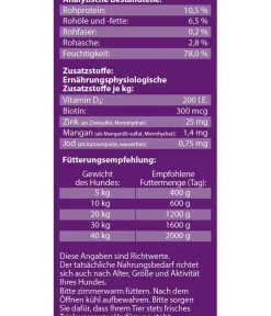 Dehner Lieblinge Nassfutter Hund - Nassfutter für Hunde Senior, Geflügel & Lamm, /800 g