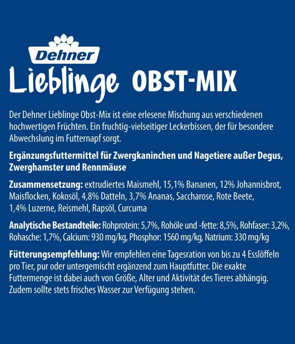 Dehner Lieblinge Obst-Mix, 200 g Hot